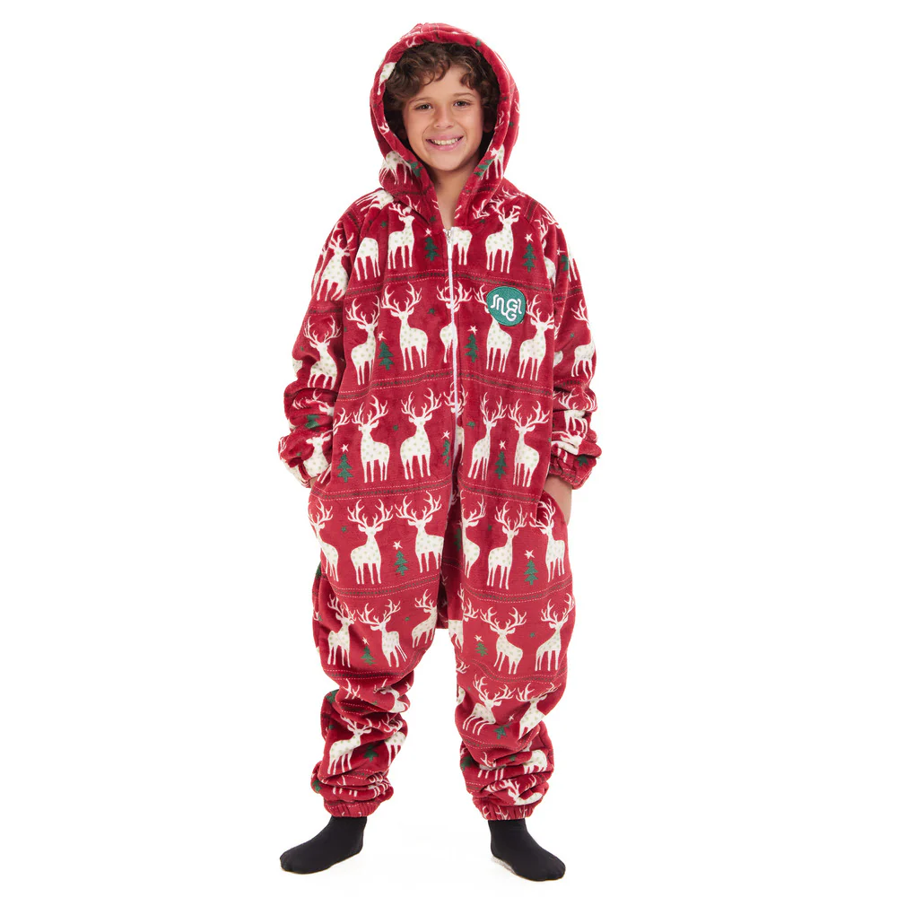 Snuggs Kids Blanket Onesie Red christmas - Image 8