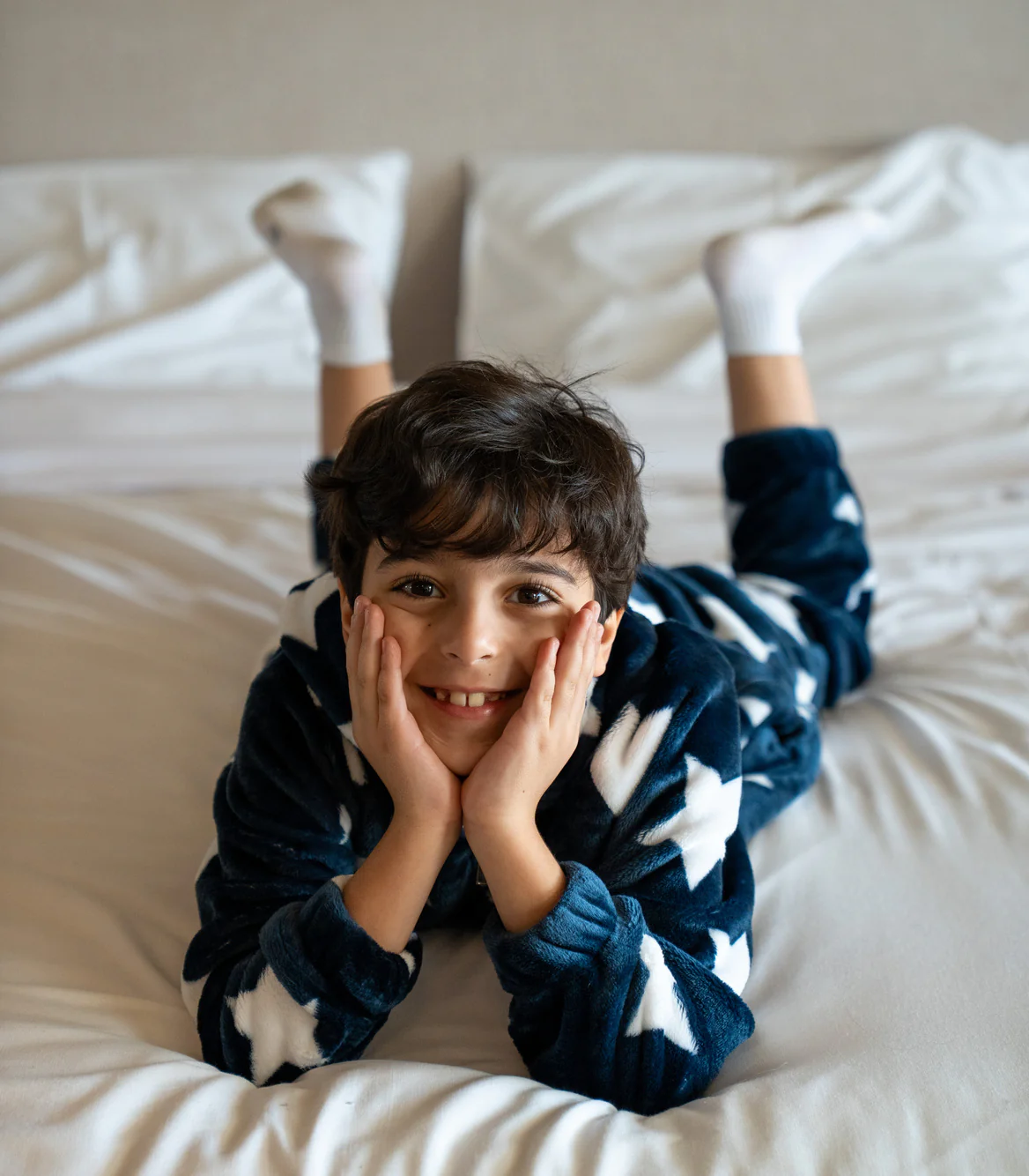 Snuggs Kids Blanket Onesie Stars Dark Blue - Image 4