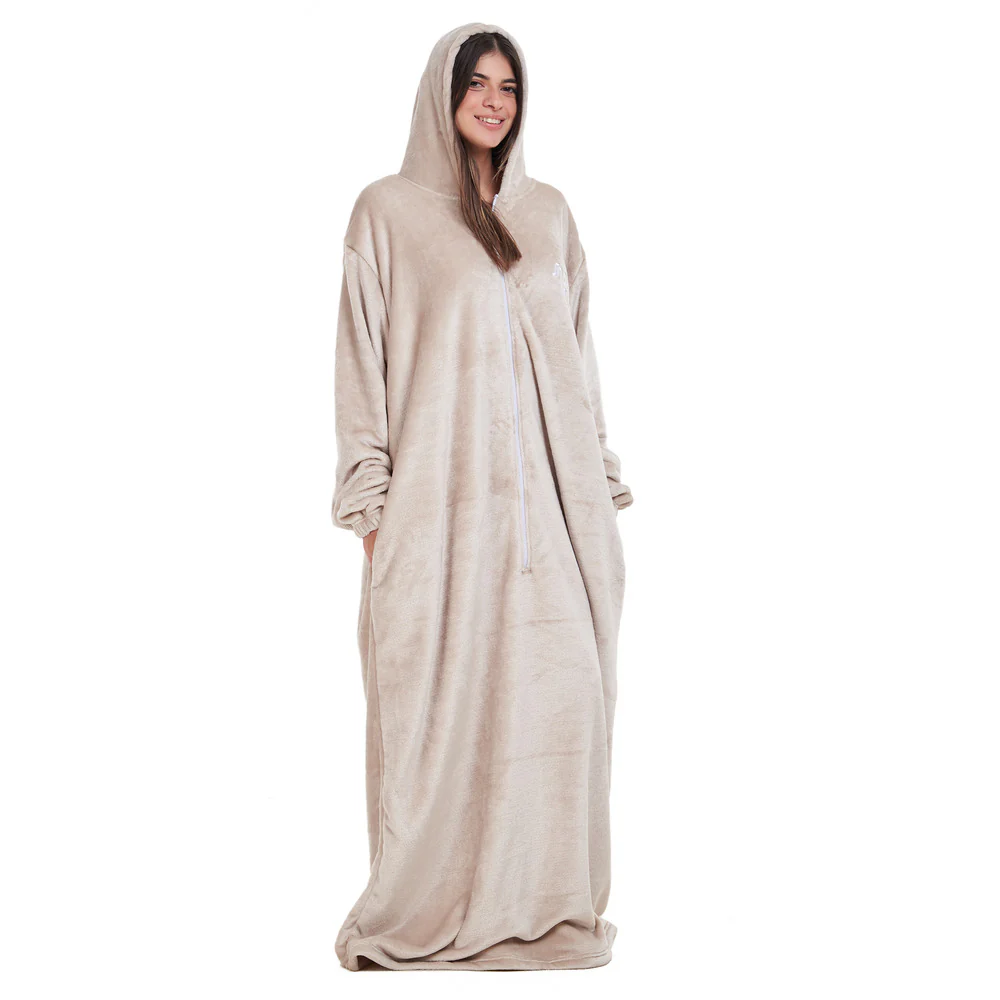 Snuggs Monk Wearable Blanket Beige - Image 3