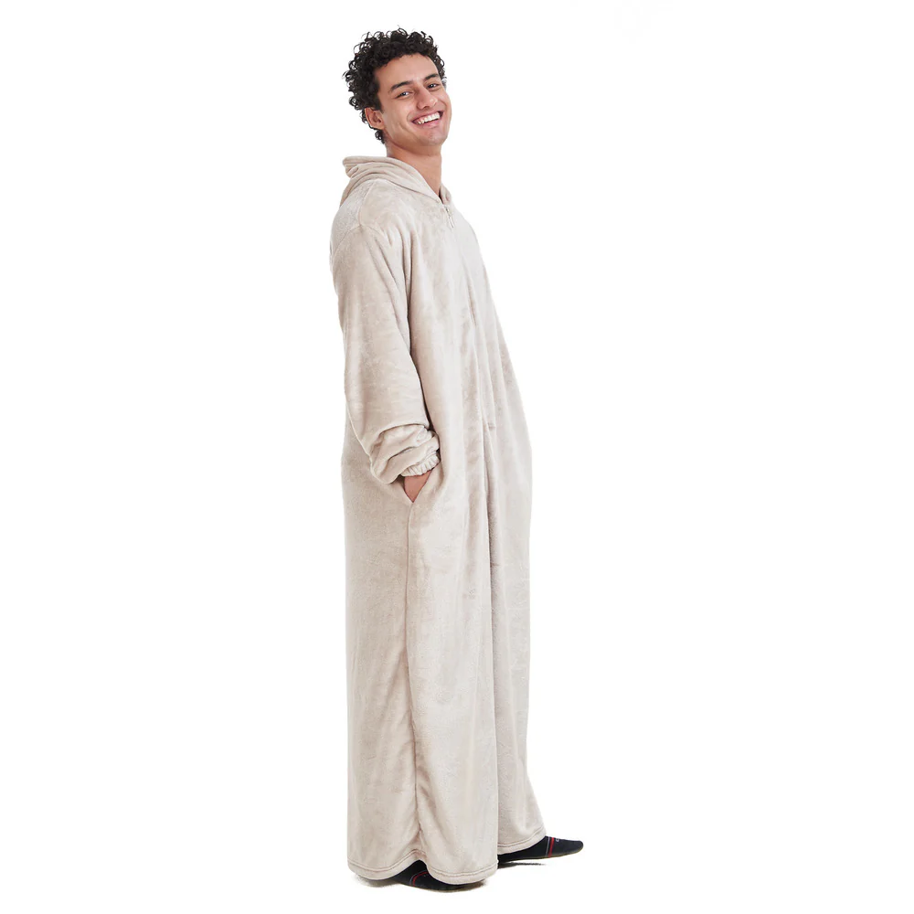Snuggs Monk Wearable Blanket Beige - Image 4