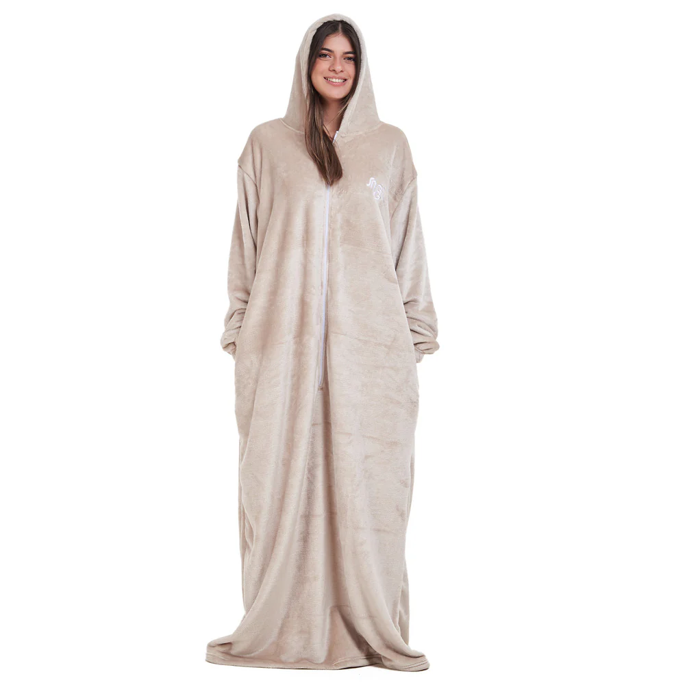 Snuggs Monk Wearable Blanket Beige - Image 5