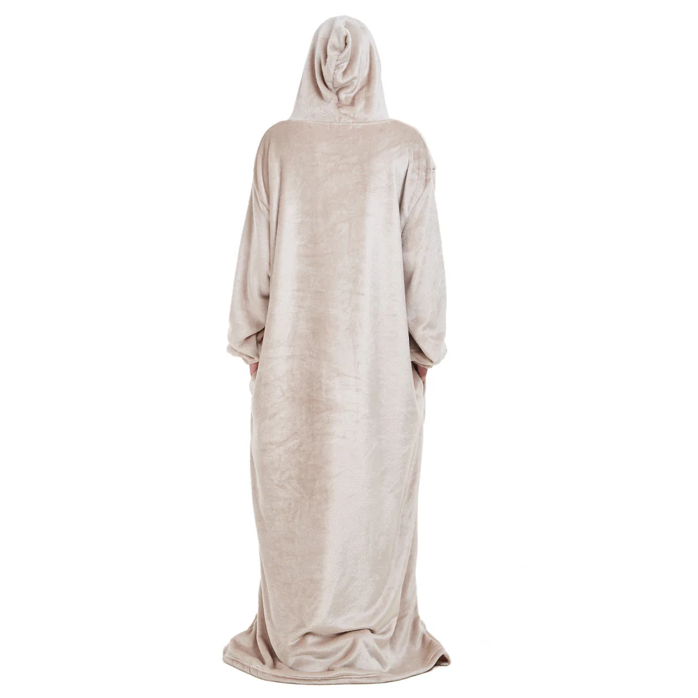 Snuggs Monk Wearable Blanket Beige - Image 7