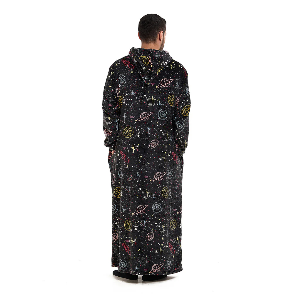 Snuggs Monk Wearable Blanket Black Space - Image 4
