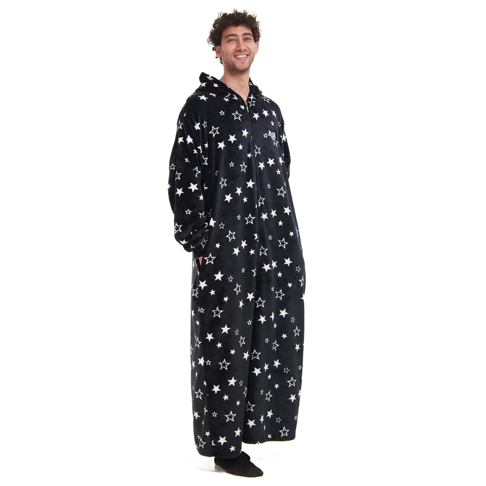 Snuggs Wearable Blanket Monk Black Stars - Image 2