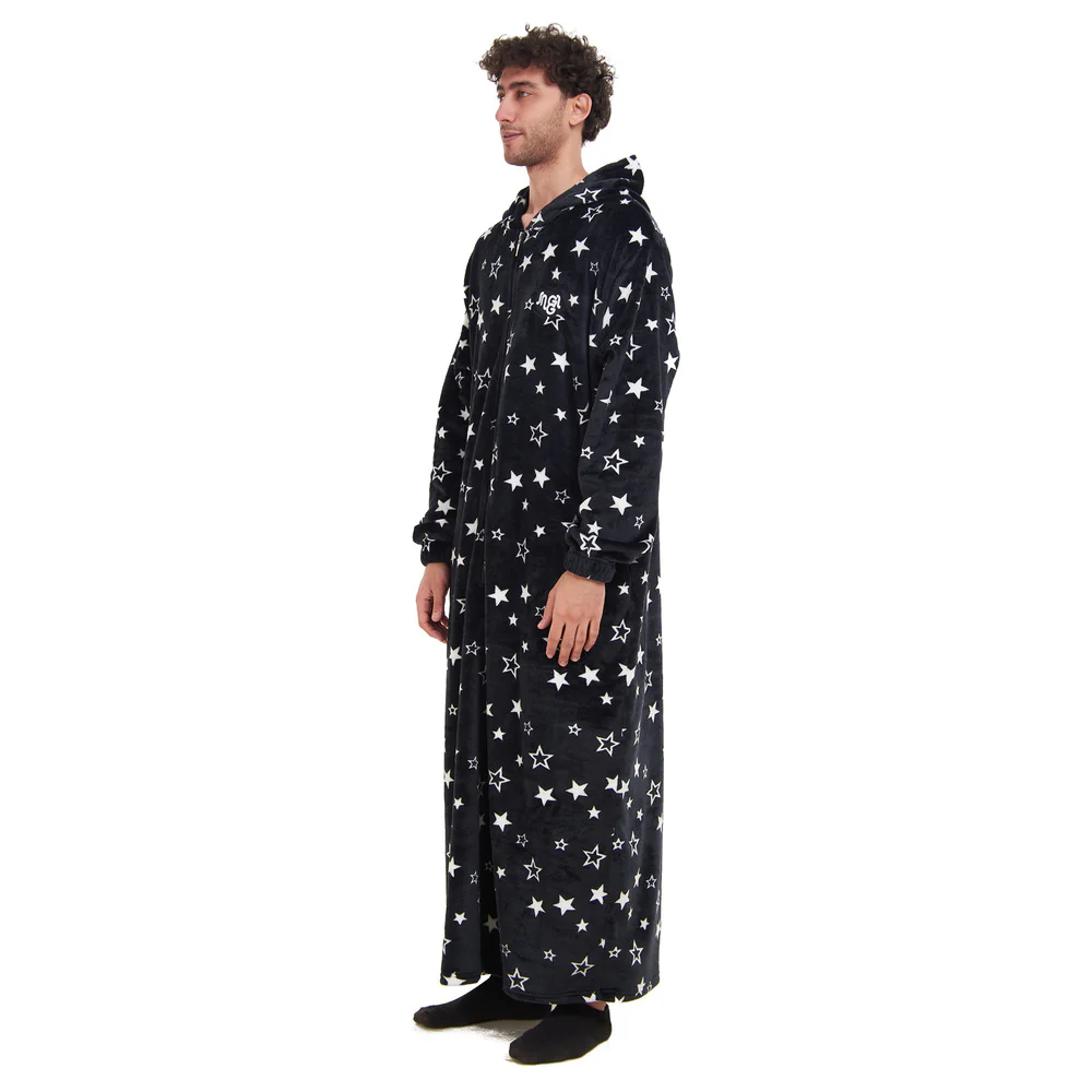 Snuggs Wearable Blanket Monk Black Stars - Image 3