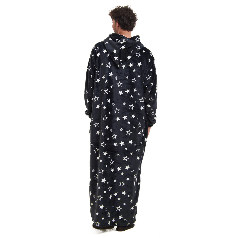 Snuggs Wearable Blanket Monk Black Stars - Image 4