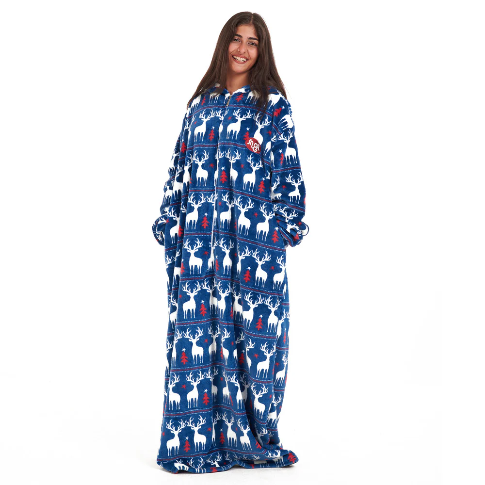 Snuggs Wearable Blanket Monk Dark blue Christmas - Image 2