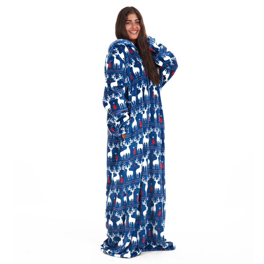 Snuggs Wearable Blanket Monk Dark blue Christmas - Image 4
