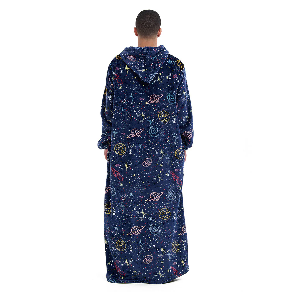 Snuggs Monk Wearable Blanket Dark Blue Space - Image 7