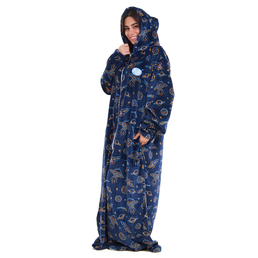 Snuggs Wearable Blanket Monk Dark Blue space - Image 2