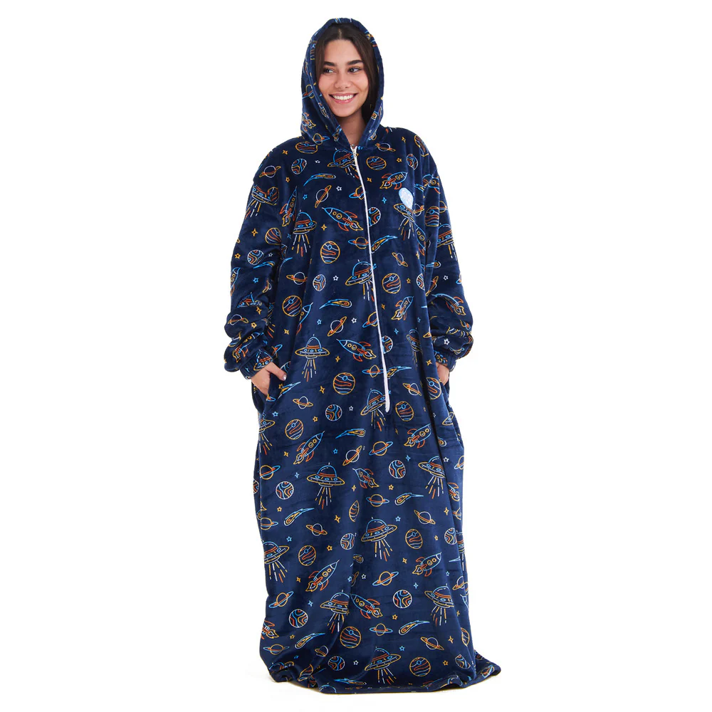 Snuggs Wearable Blanket Monk Dark Blue space - Image 3