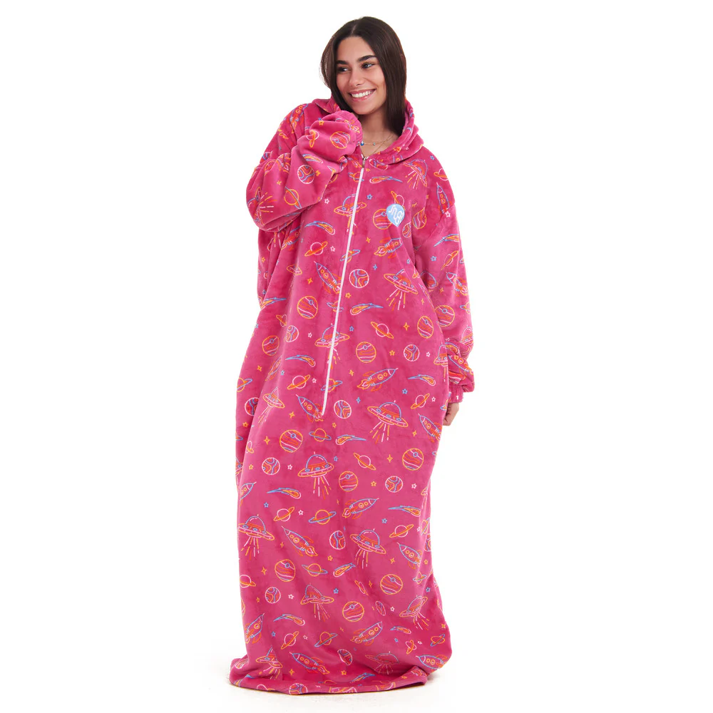 Snuggs Wearable Blanket Monk Fushia Space - Image 3