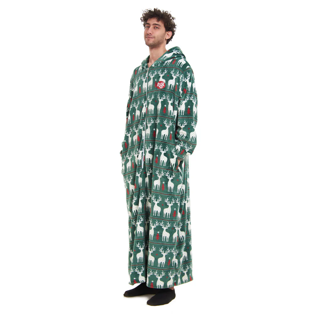 Snuggs Wearable Blanket Monk Green Christmas - Image 6