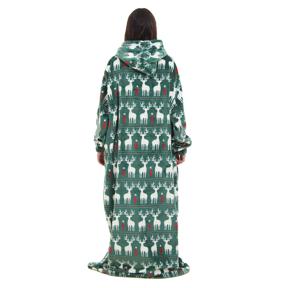 Snuggs Wearable Blanket Monk Green Christmas - Image 7