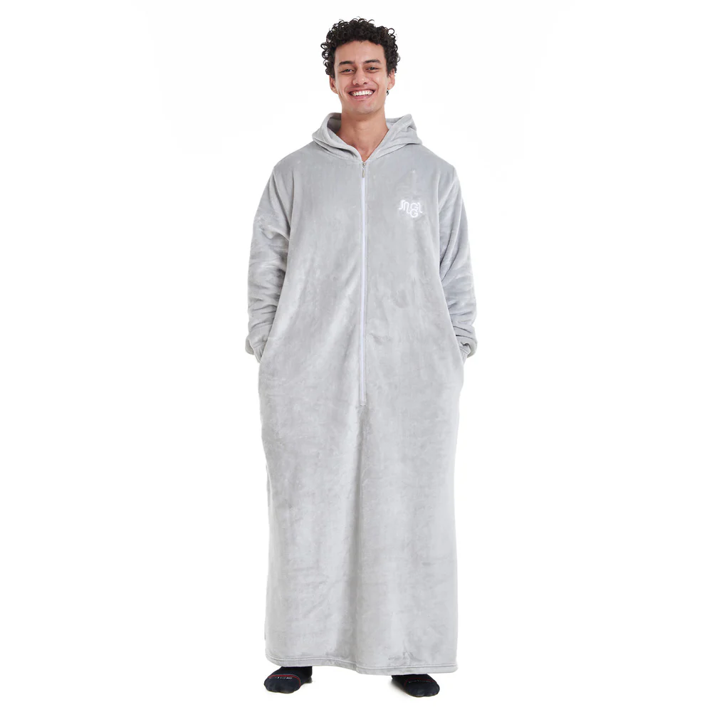 Snuggs Monk Wearable Blanket Light Grey - Image 2