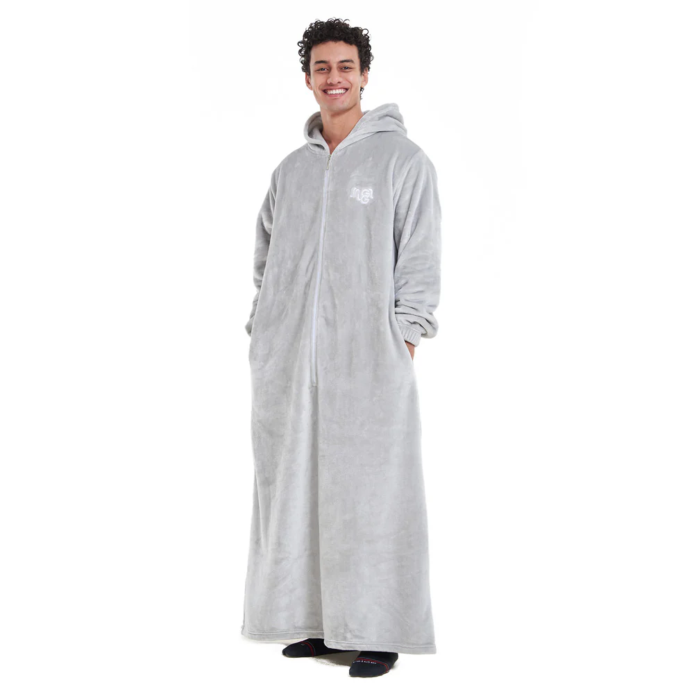 Snuggs Monk Wearable Blanket Light Grey - Image 4