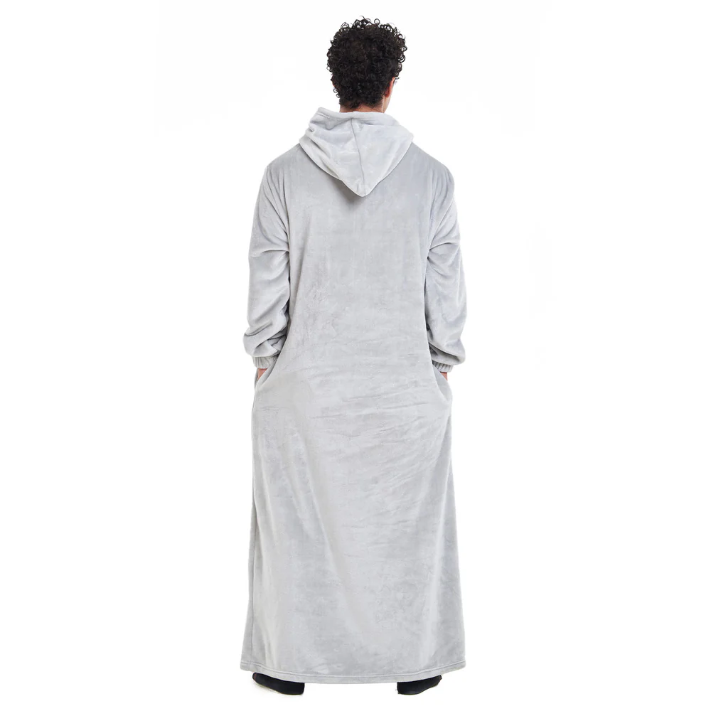 Snuggs Monk Wearable Blanket Light Grey - Image 5