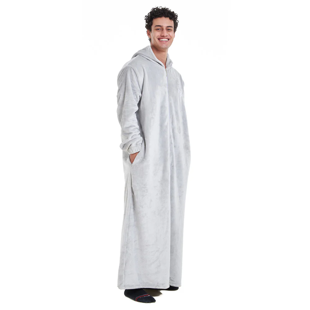 Snuggs Monk Wearable Blanket Light Grey - Image 6