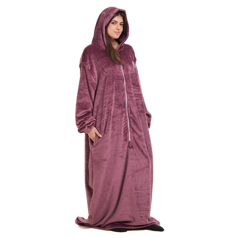 Snuggs Monk Wearable Blanket Mauve - Image 3