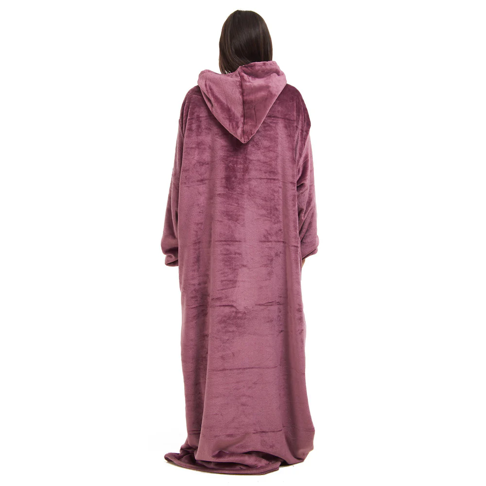 Snuggs Monk Wearable Blanket Mauve - Image 4