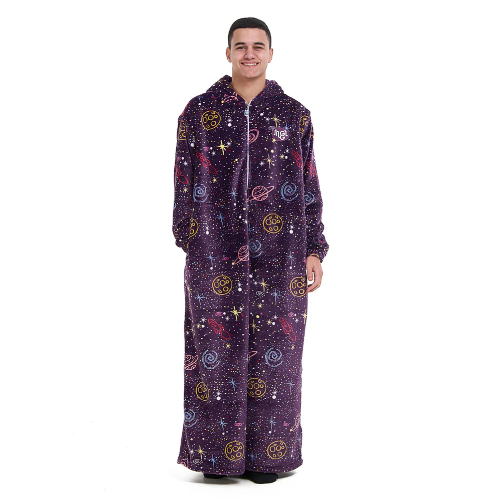 Snuggs Monk Wearable Blanket Mauve Space - Image 2
