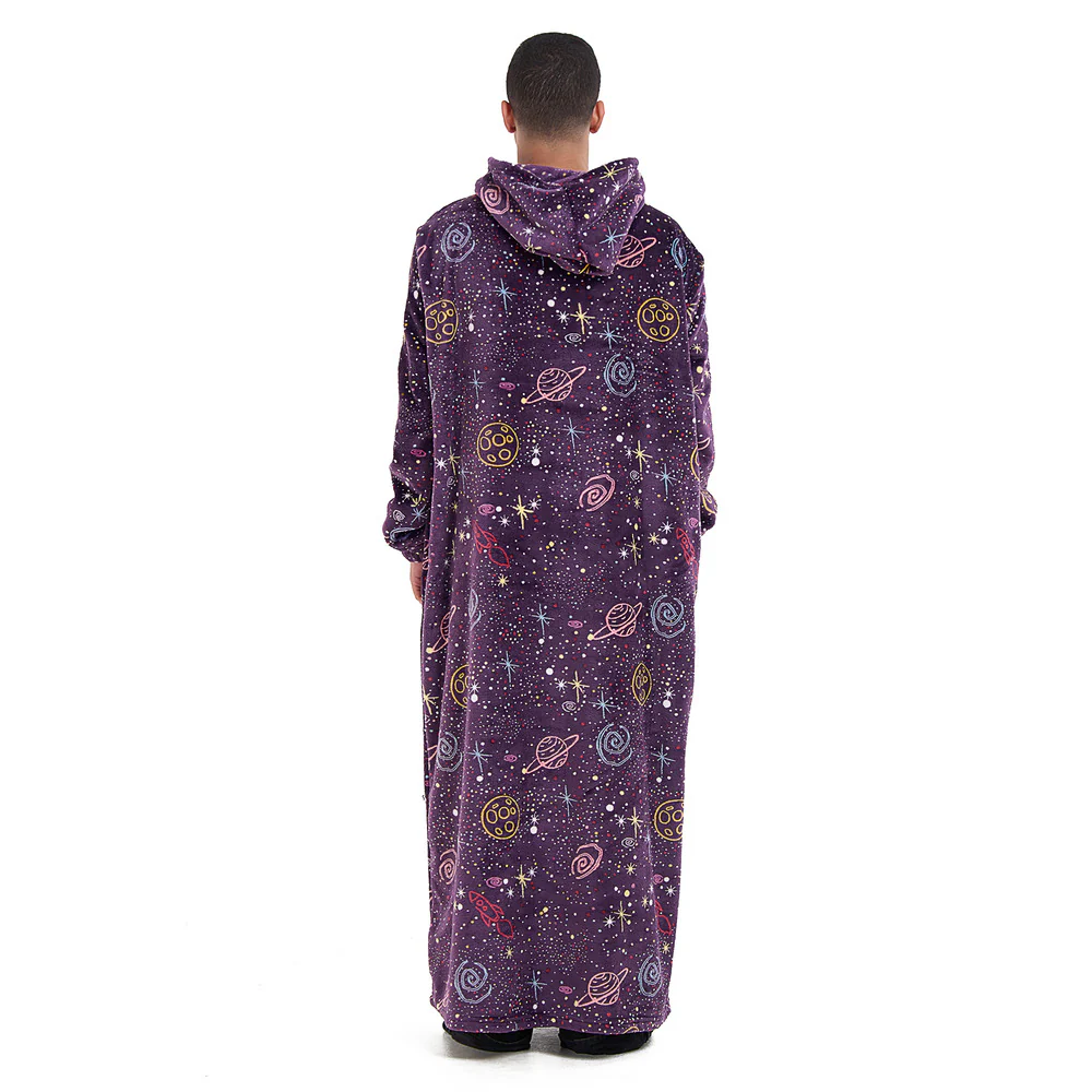 Snuggs Monk Wearable Blanket Mauve Space - Image 7