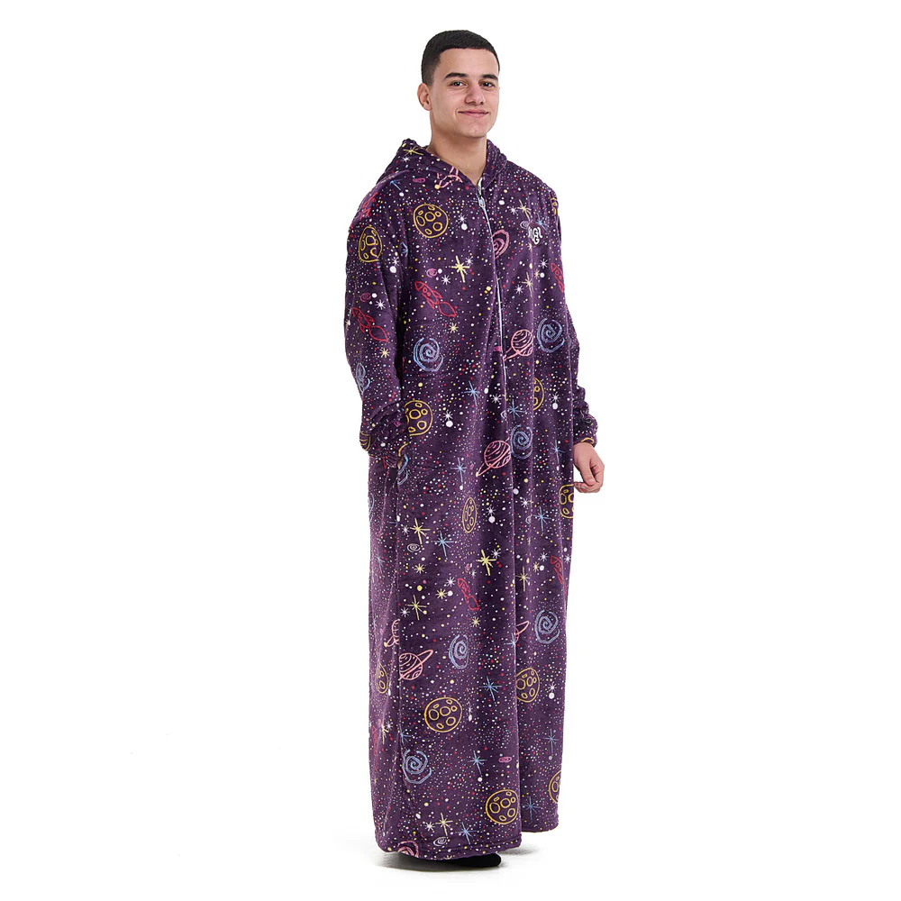 Snuggs Monk Wearable Blanket Mauve Space - Image 8