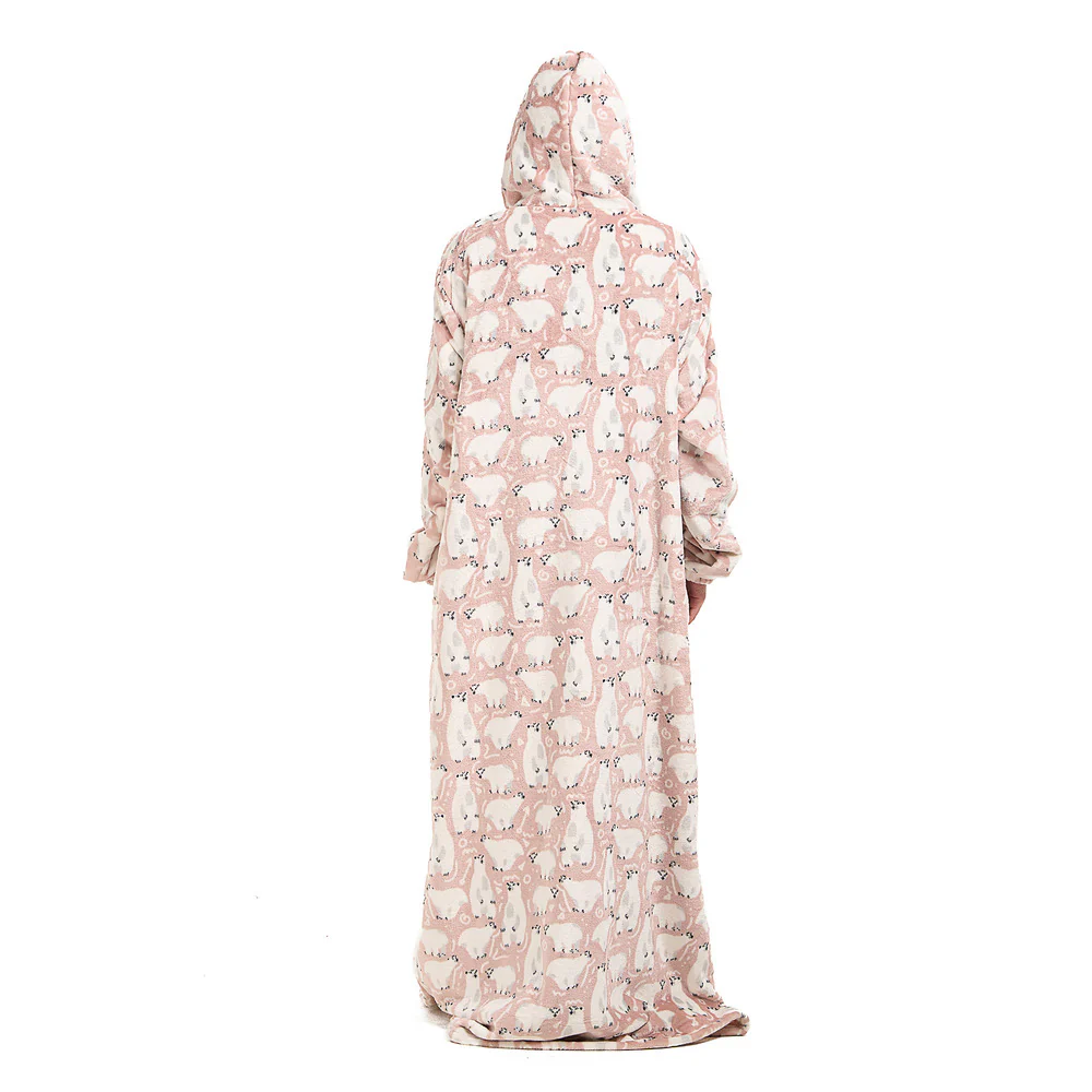 Snuggs Monk Wearable Blanket Polar Bear Cashmere - Image 4
