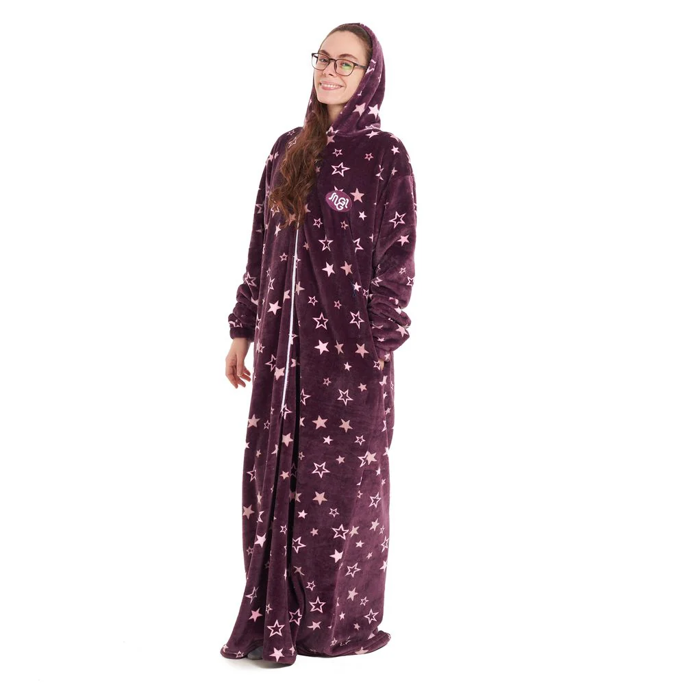 Snuggs Wearable Blanket Monk Purple stars - Image 3
