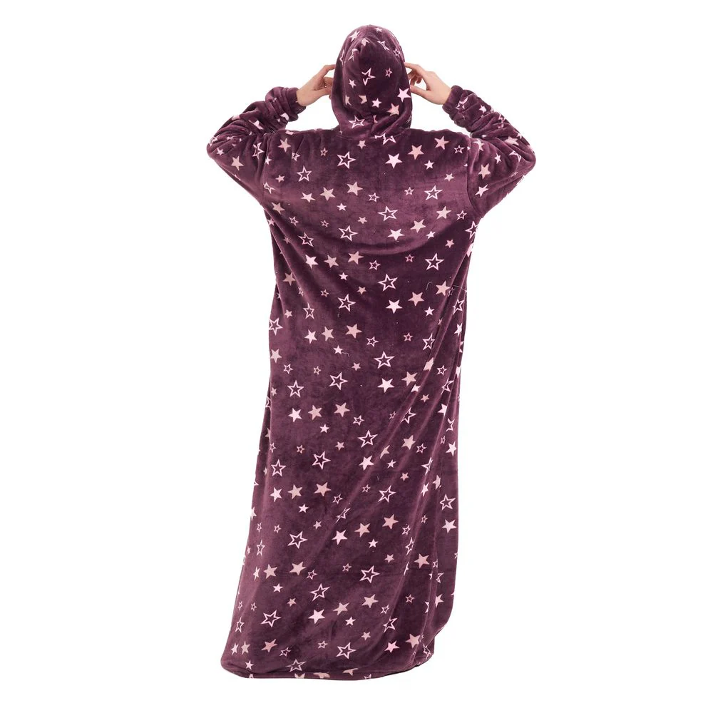 Snuggs Wearable Blanket Monk Purple stars - Image 4