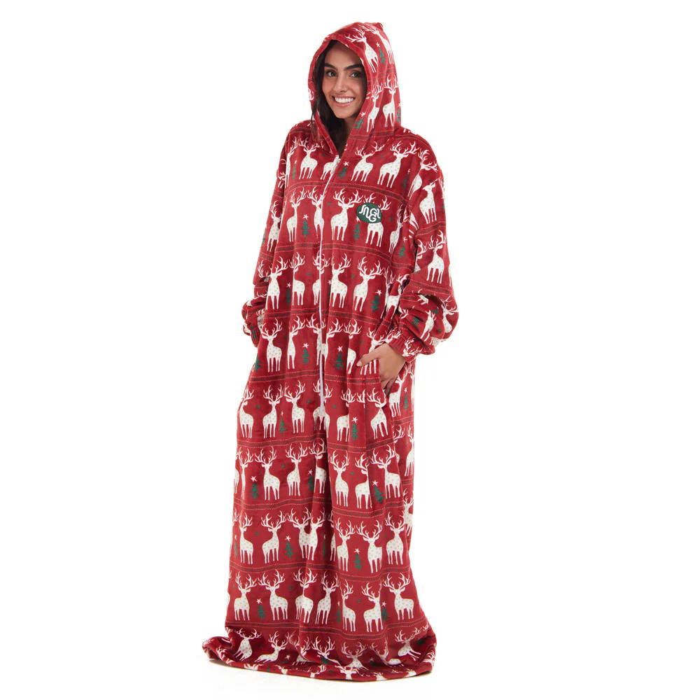 Snuggs Wearable Blanket Monk Red Christmas - Image 2