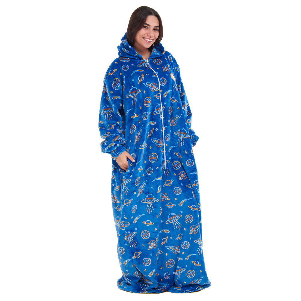 Snuggs Wearable Blanket Monk Royal Blue Space - Image 2