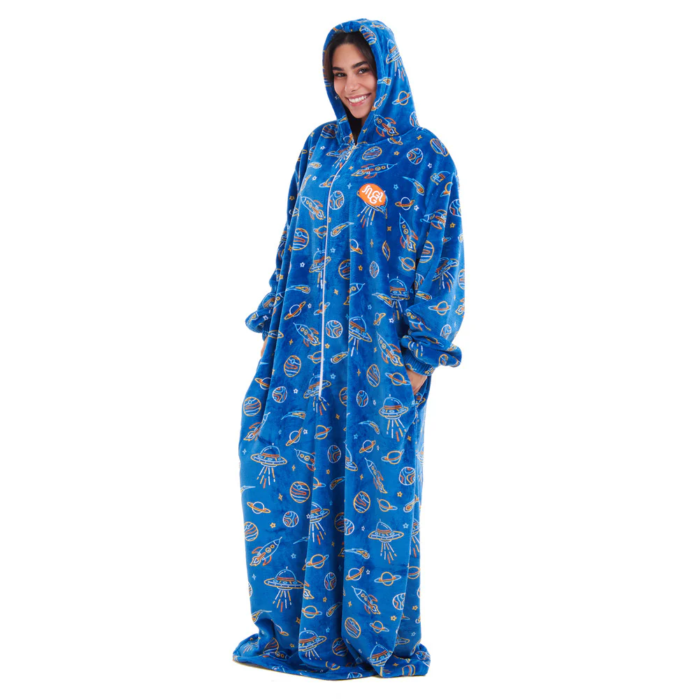 Snuggs Wearable Blanket Monk Royal Blue Space - Image 3