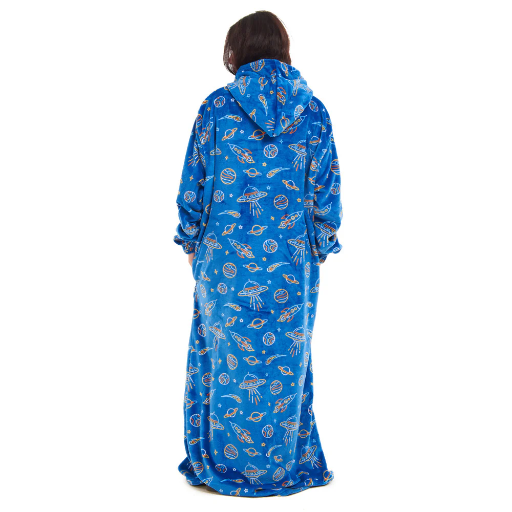 Snuggs Wearable Blanket Monk Royal Blue Space - Image 4