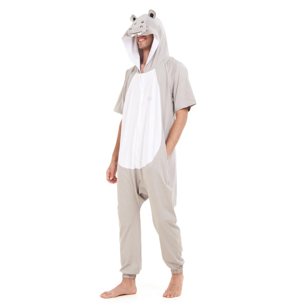 Snuggs Summer Onesie Hippo - Image 2