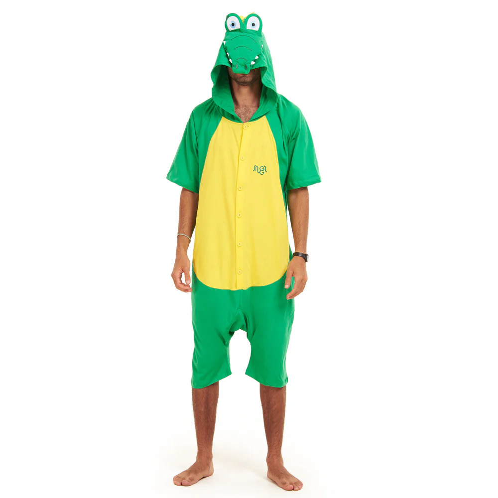 Snuggs Summer Onesie Short Crocodile - Image 4