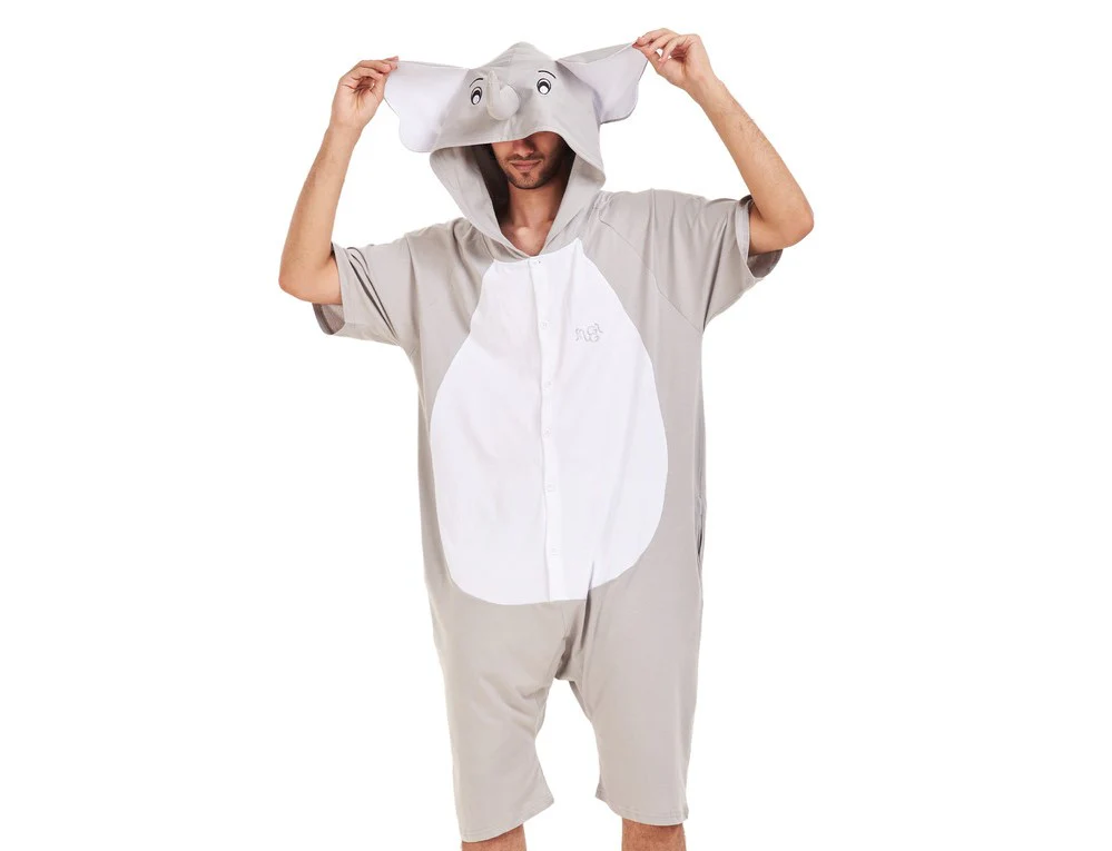 Snuggs Summer Onesie Short Elephant - Image 2