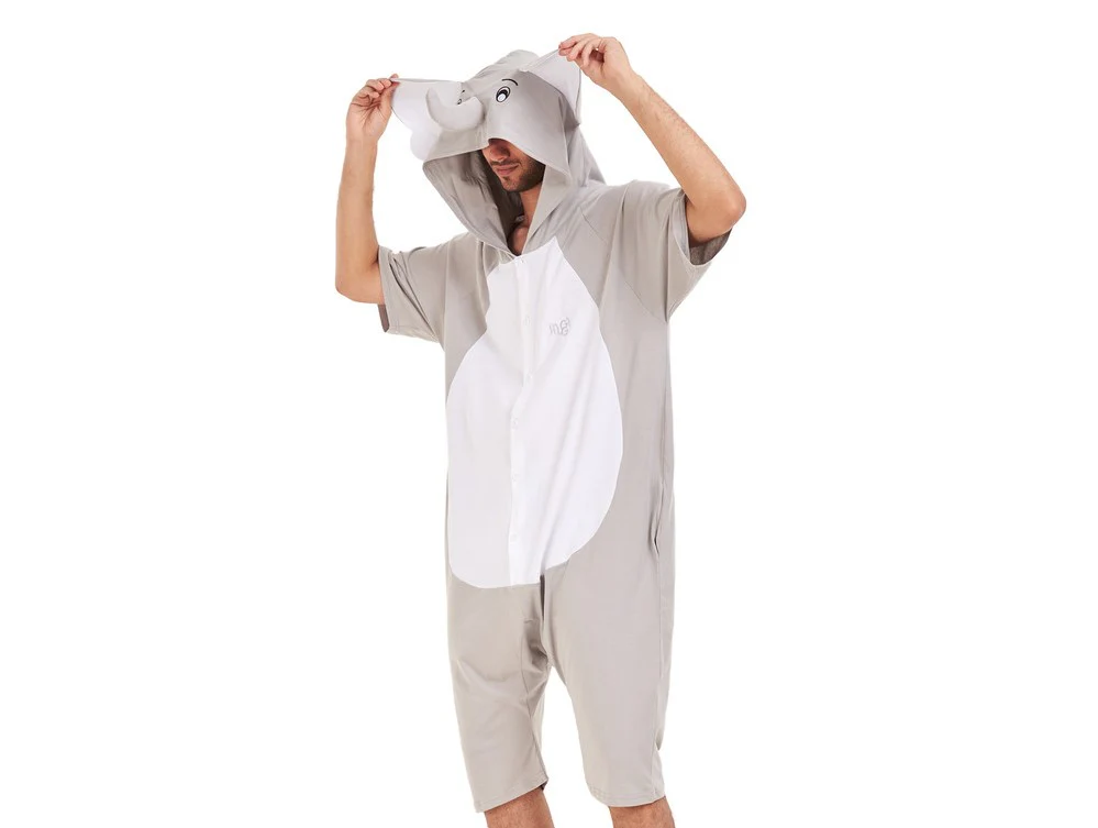 Snuggs Summer Onesie Short Elephant - Image 3