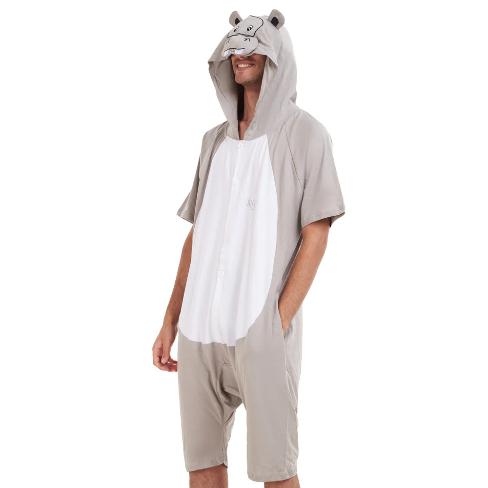 Snuggs Summer Onesie Short Hippo - Image 2