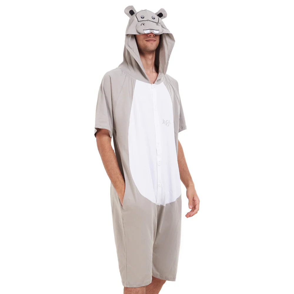Snuggs Summer Onesie Short Hippo - Image 3