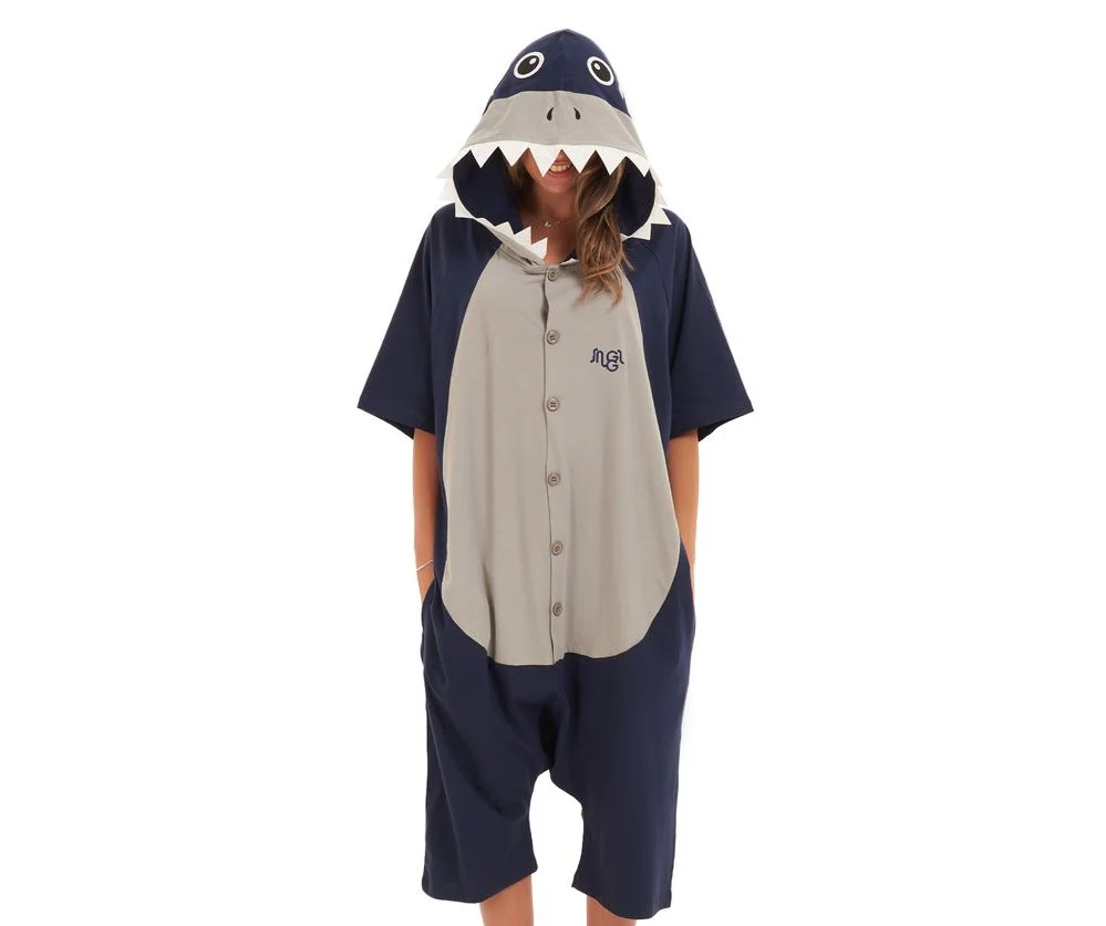 Snuggs Summer Onesie Short Shark - Image 2