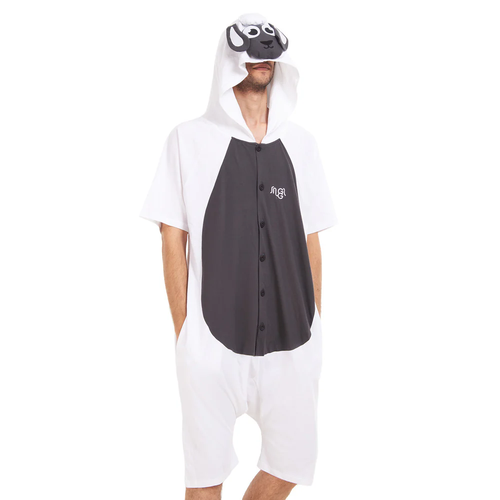 Snuggs Summer Onesie Short Sheep - Image 2