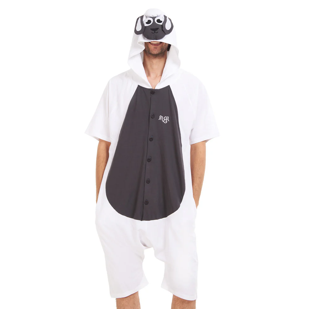 Snuggs Summer Onesie Short Sheep - Image 4
