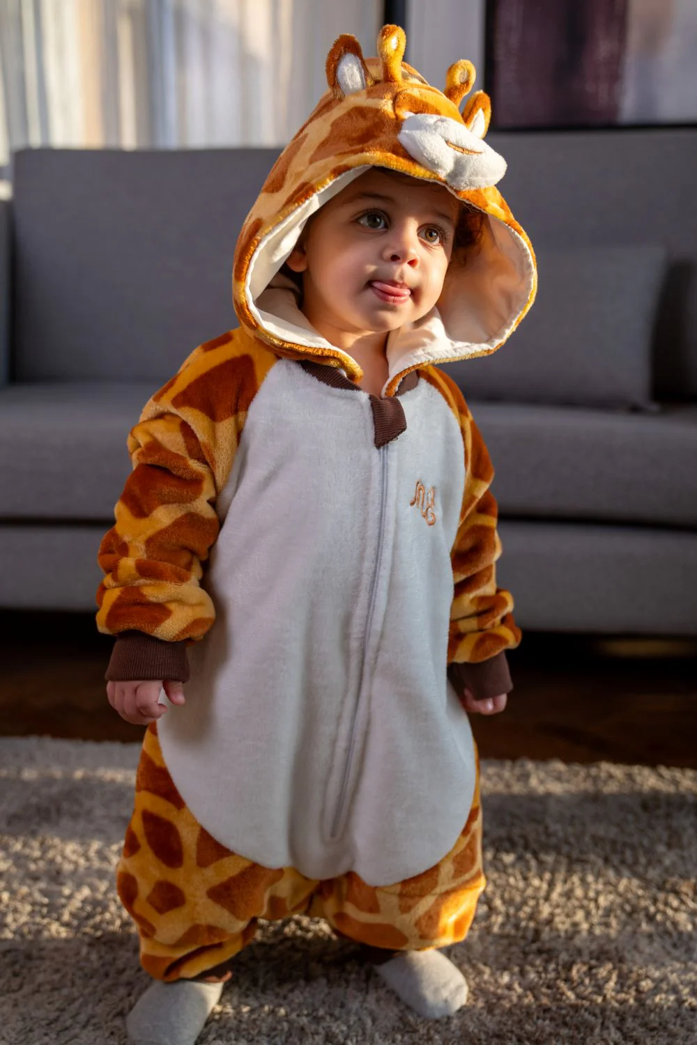 Snuggs Toddler Blanket Onesie Giraffe - Image 5