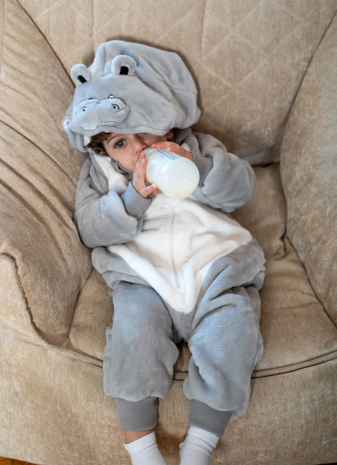 Snuggs Toddler Blanket Onesie Hippo