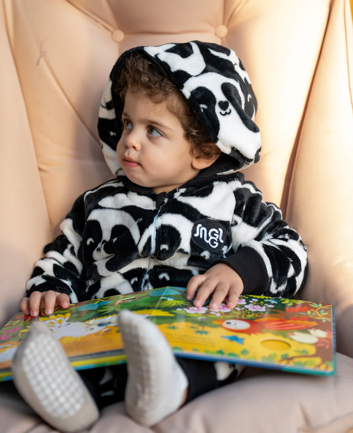 Snuggs Toddler Blanket Onesie Panda - Image 5
