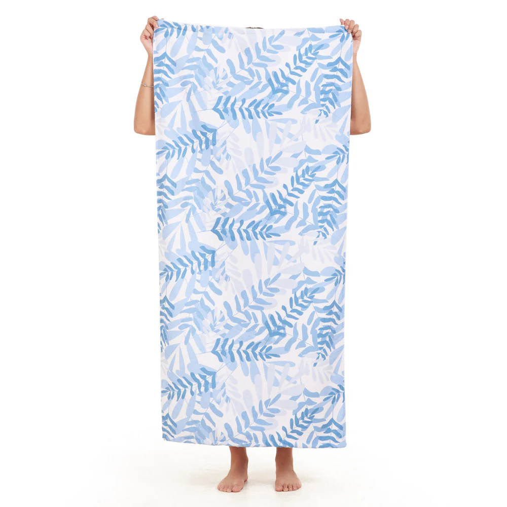 Snuggs Towel Pastel Leaves - Image 3