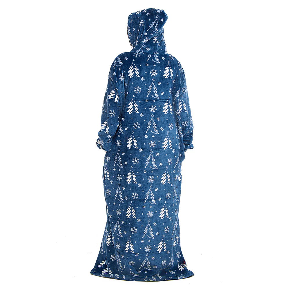 Snuggs Wearable Blanket Monk Blue Christmas Tree - Image 7