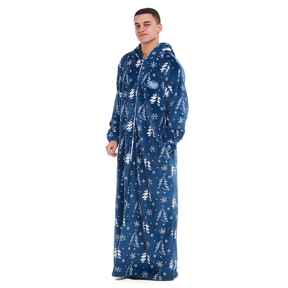 Snuggs Wearable Blanket Monk Blue Christmas Tree - Image 8
