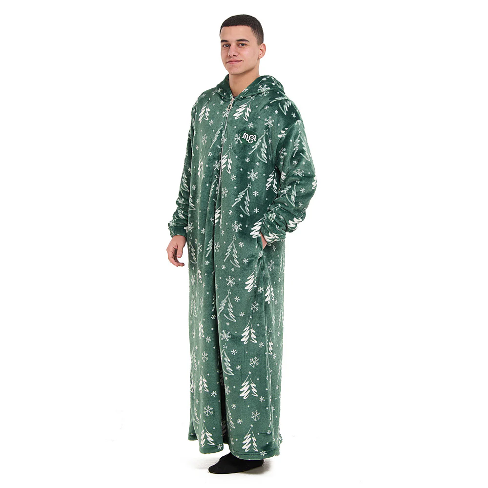 Snuggs Wearable Blanket Monk Green Christmas Tree - Image 3